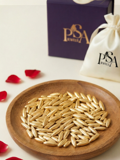 Pure Silver Golden Color Rice/ Akshat