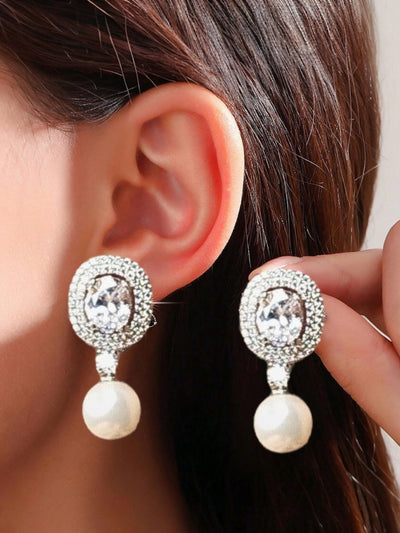 Pearl  Pure Silver Earring