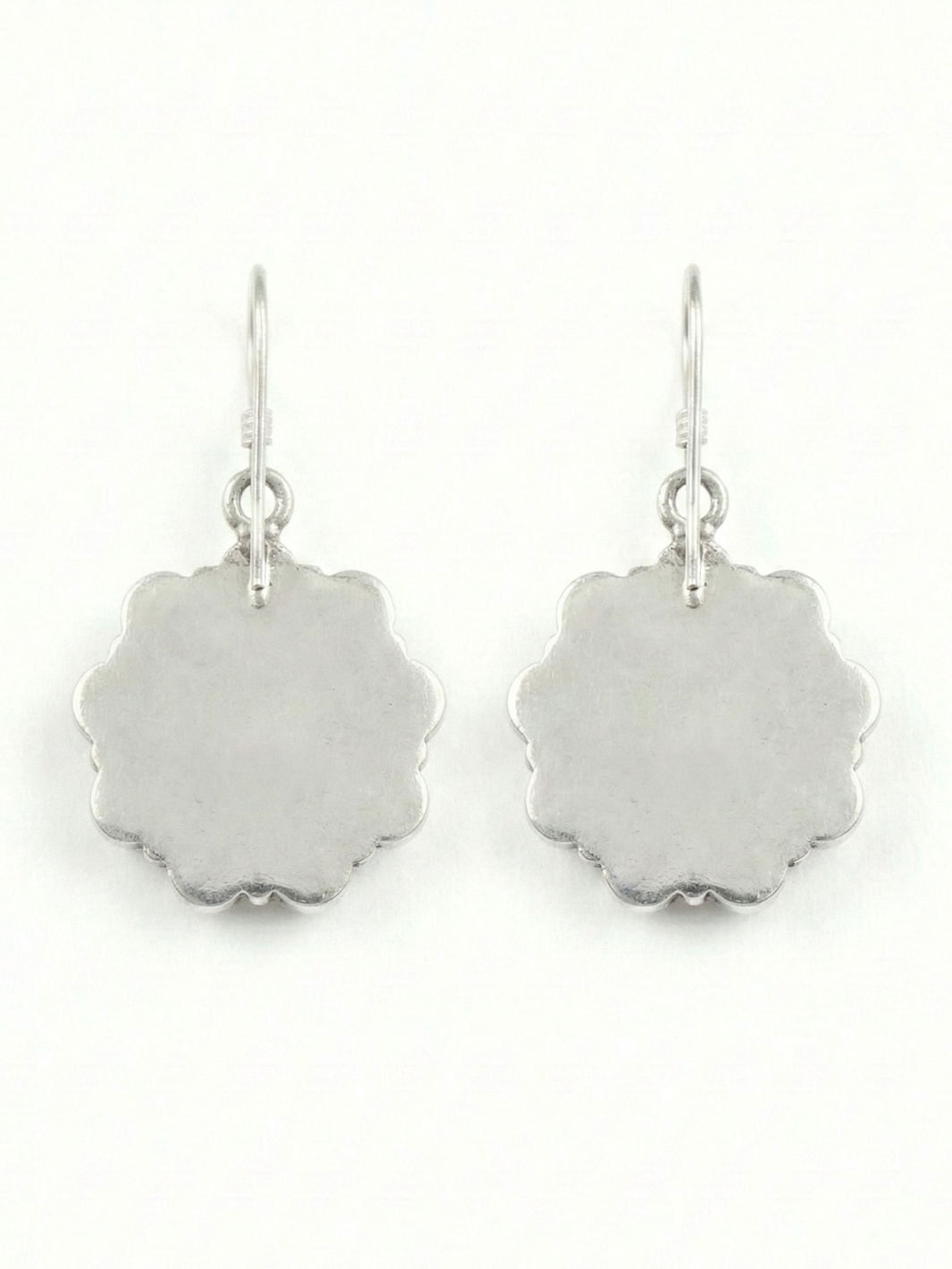 Ruby Floral Pure Silver Earing