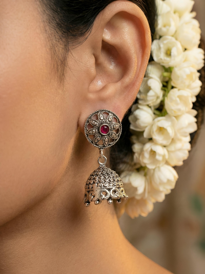 Floral Pure Silver Jumaki