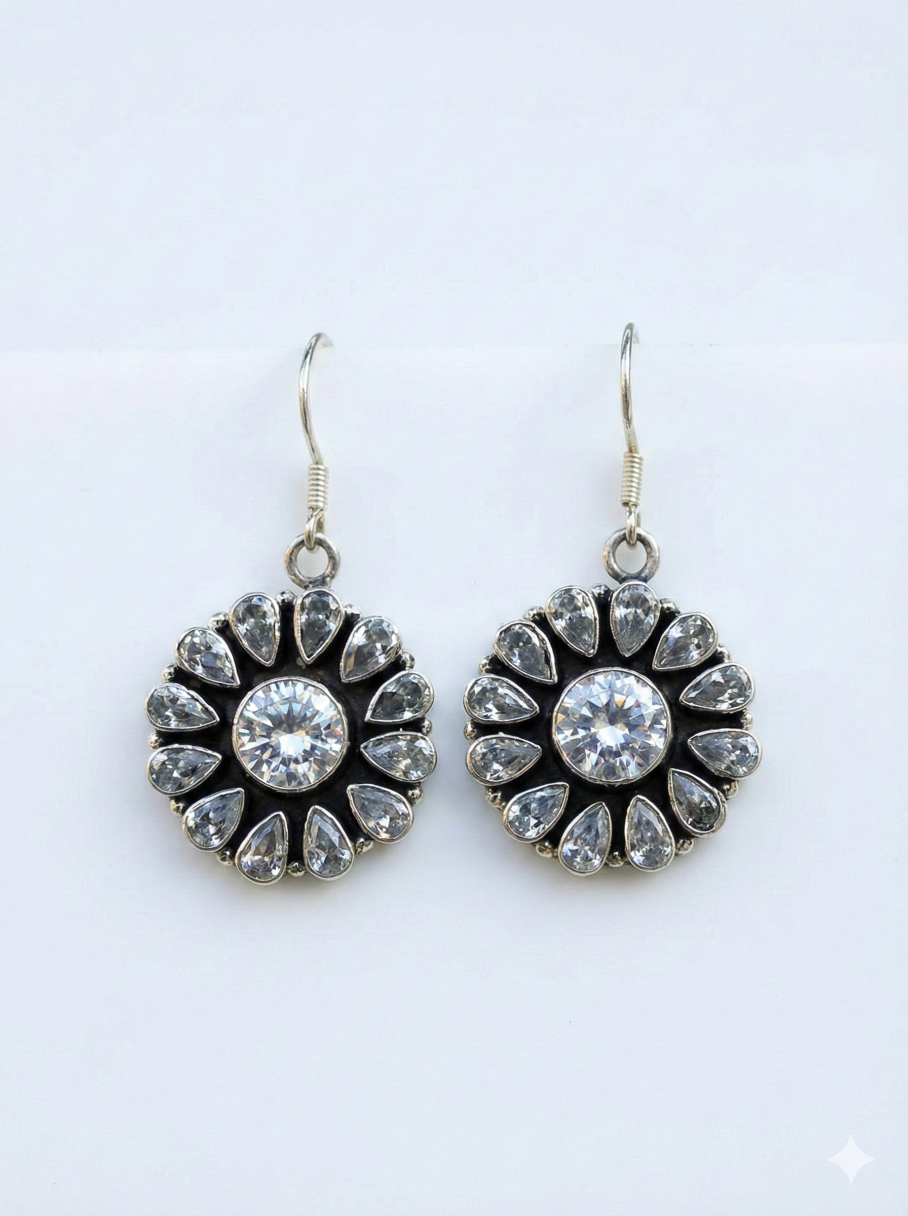 Pure Silver Floral Earring