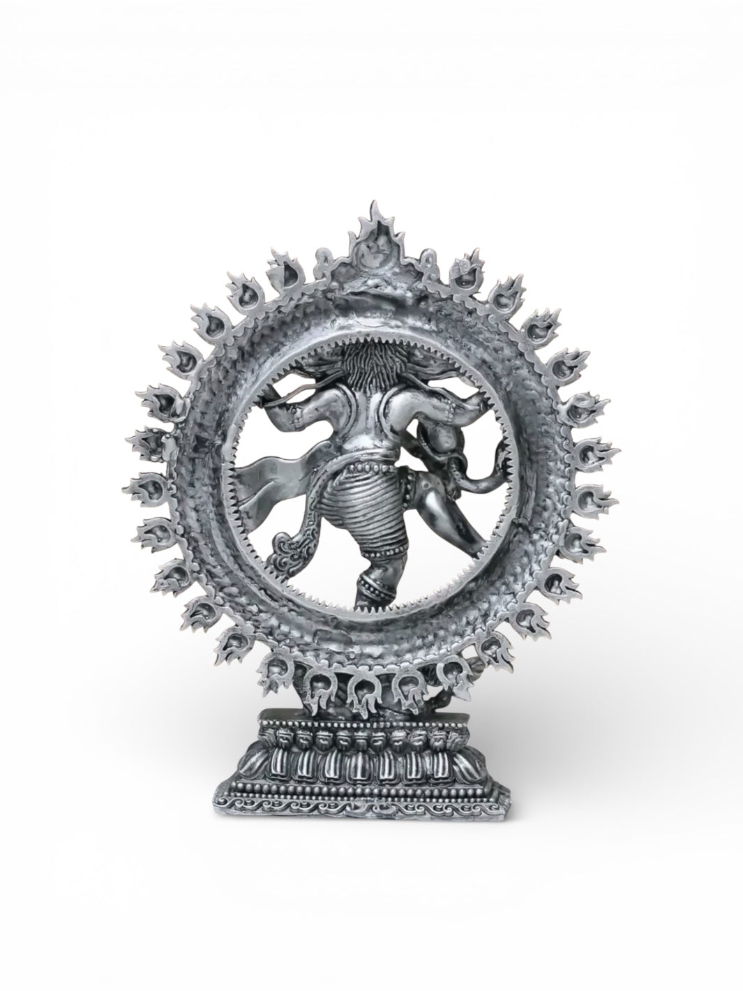 Pure Silver Lord Shiva Shankar Dancing Natraj/Nataraja Antique Finish Idol