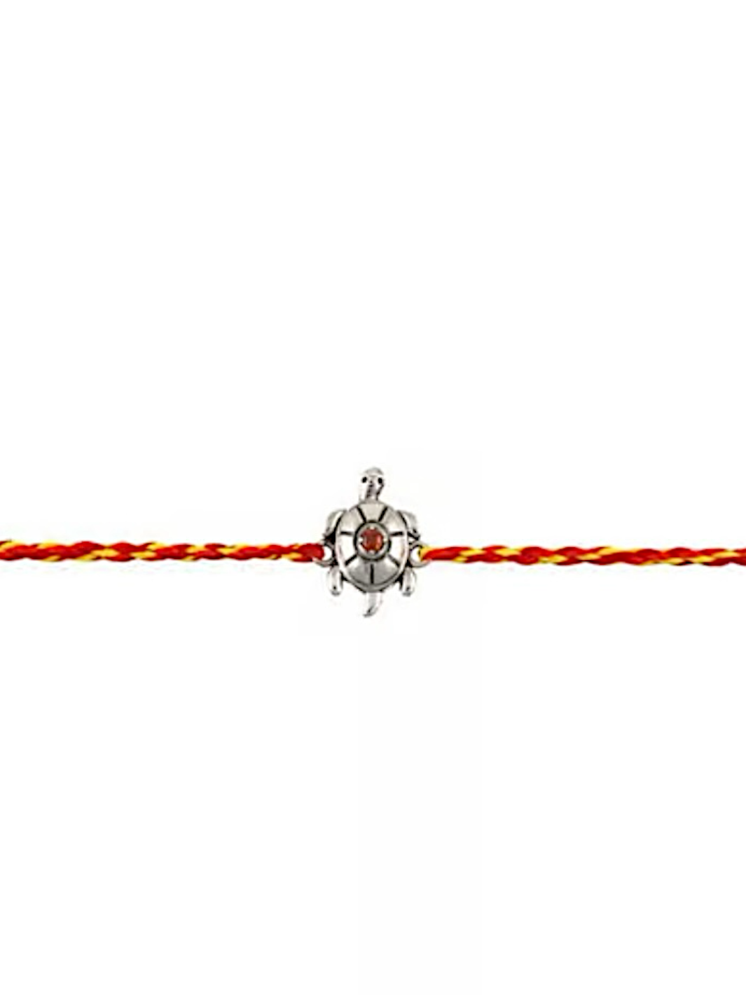 Special Tortoise Moli Rakhi with Red Stone