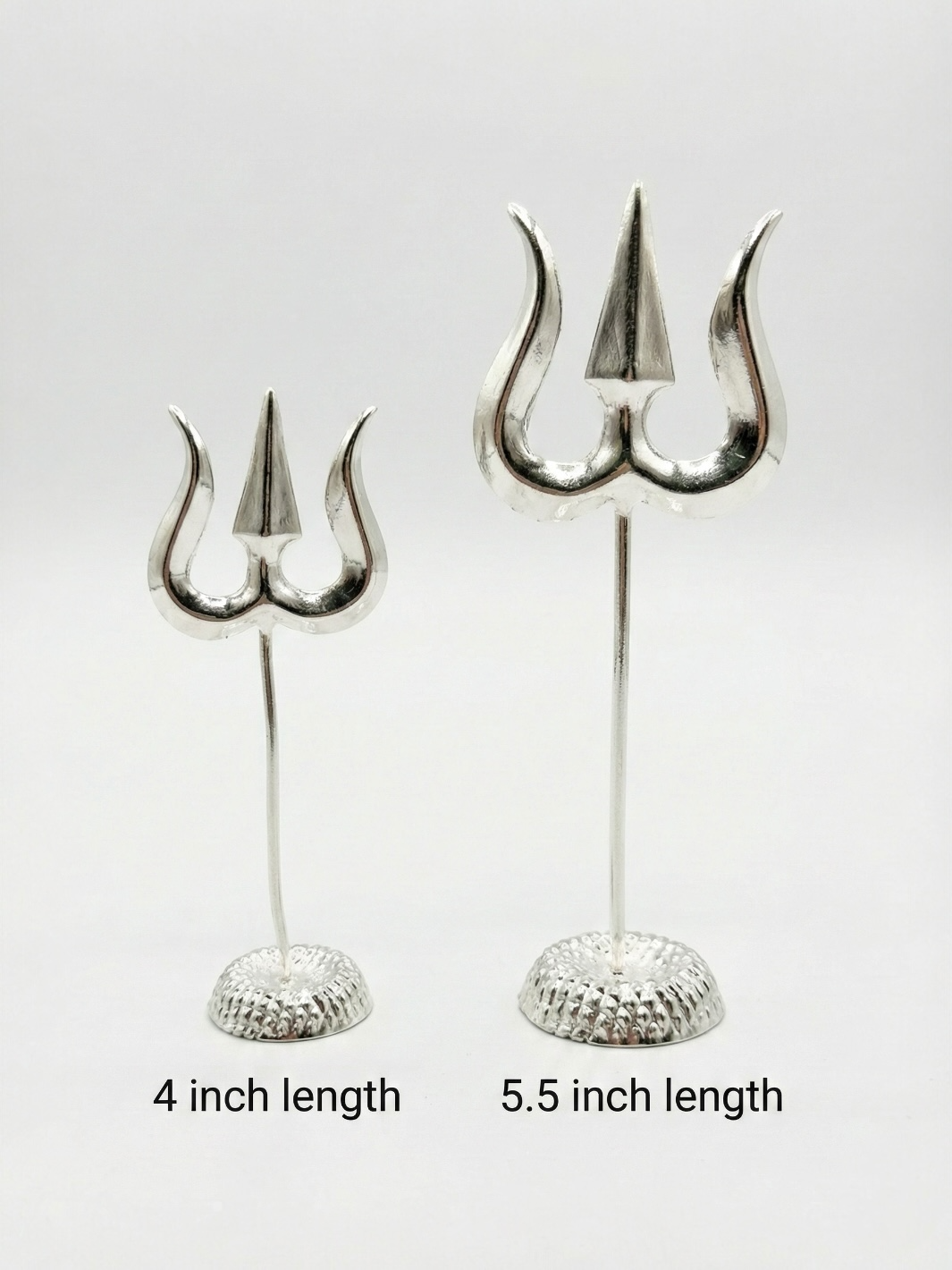 Pure Silver Antique Finish Trishul