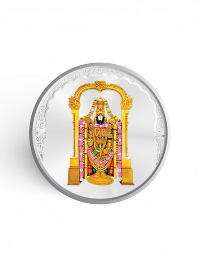 Lord Tirupati Balaji Pure Silver Coin