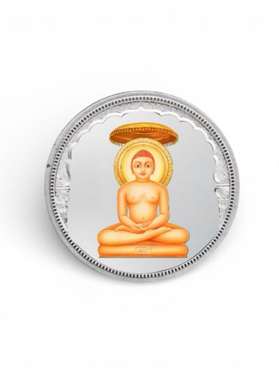 Mahavir Bhagwan Pure Silver Coin