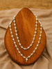 Solid beads chain Japp Mala (108+3 beads)