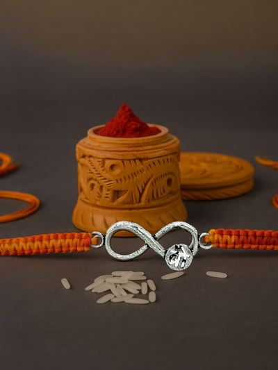 Pure Silver Infinity Bro Moli Rakhi