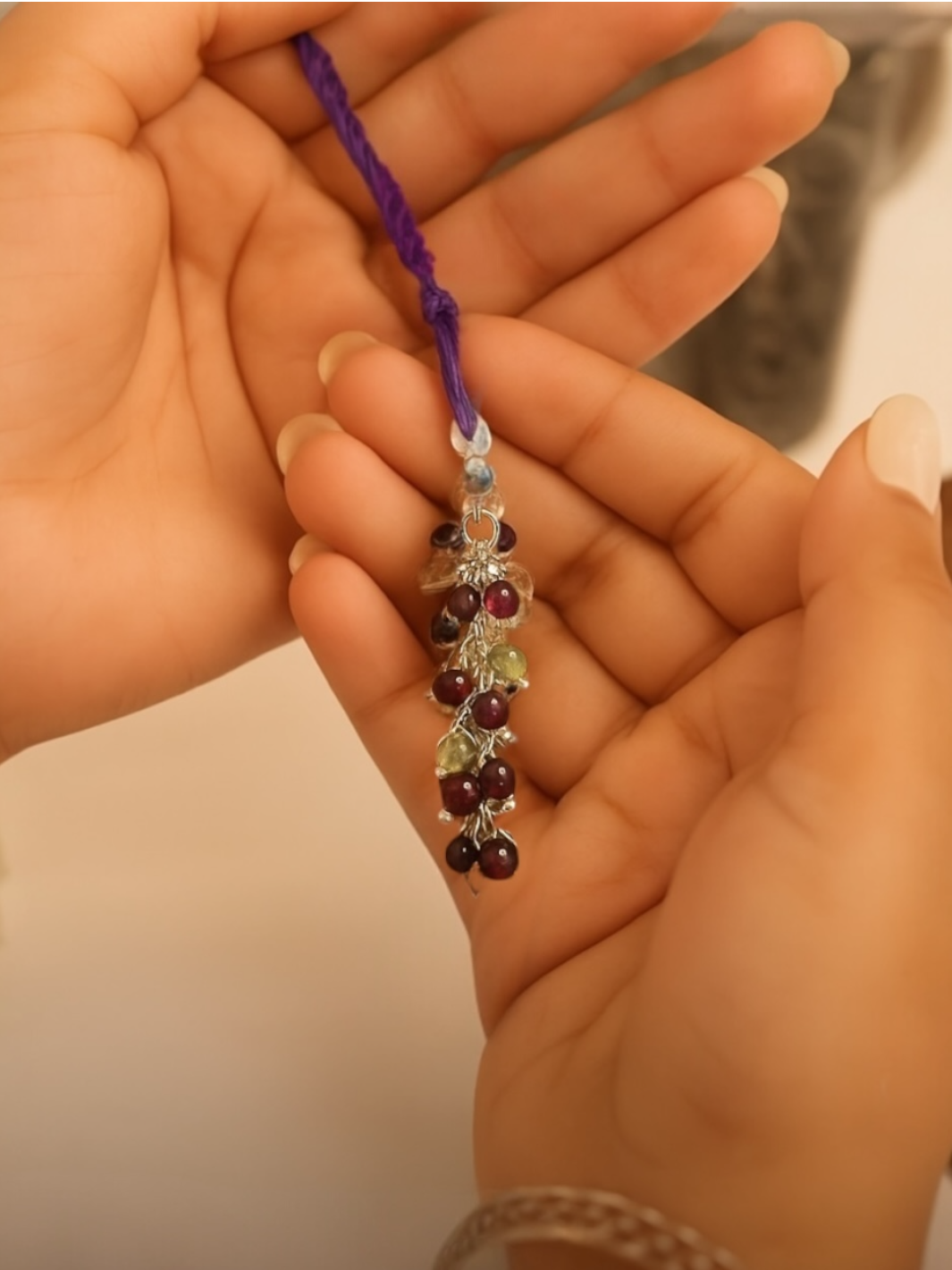 Auspicious Silver Thread Lumba Rakhi Females