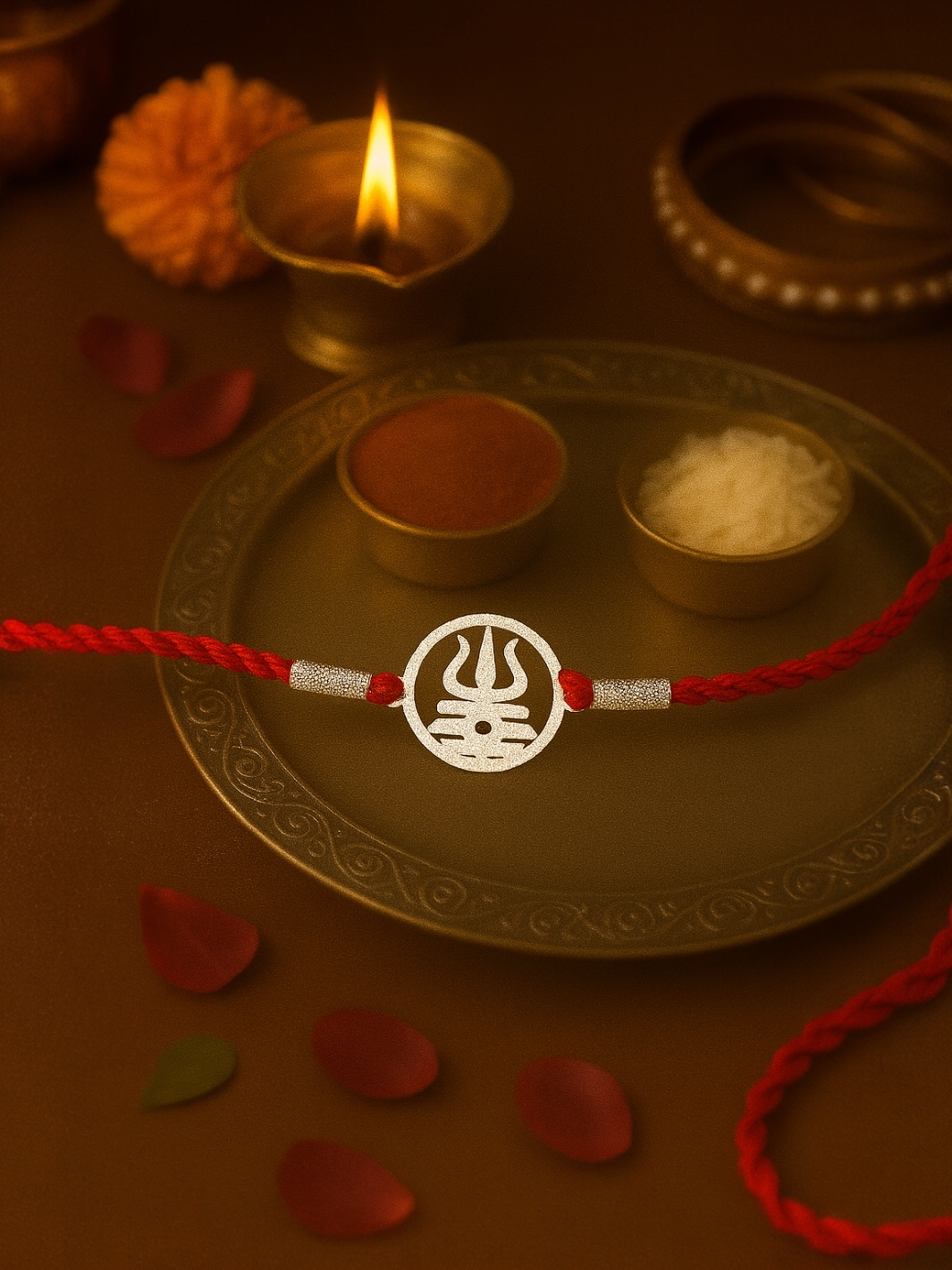 Auspicious Trishul Raksha Moli Rakhi